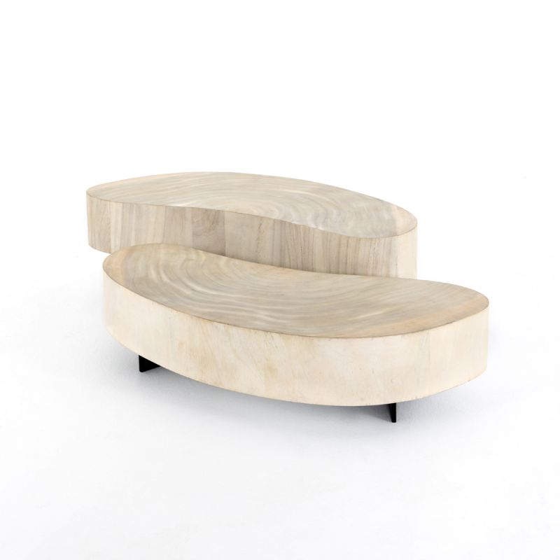 Four Hands - Avett Coffee Table - Bleached Guanacaste - 223615-001