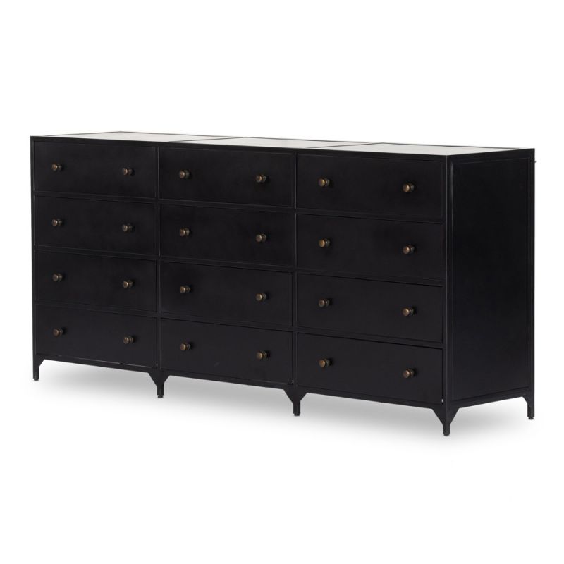 Four Hands - Belmont 12 Drawer Dresser - Black - 234926-001