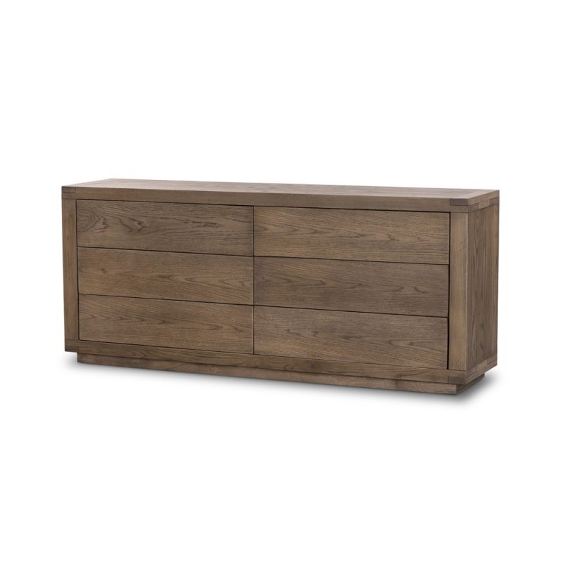 Four Hands - Bennett - Warby 6 Drawer Dresser - Worn Oak - 235361-002