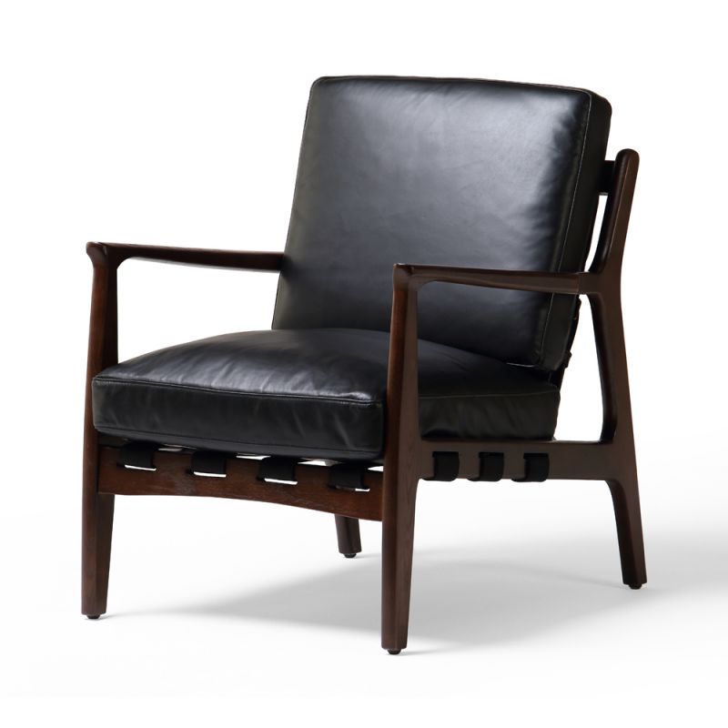 Four Hands - Bishop - Silas Chair-Aged Black - 105673-005
