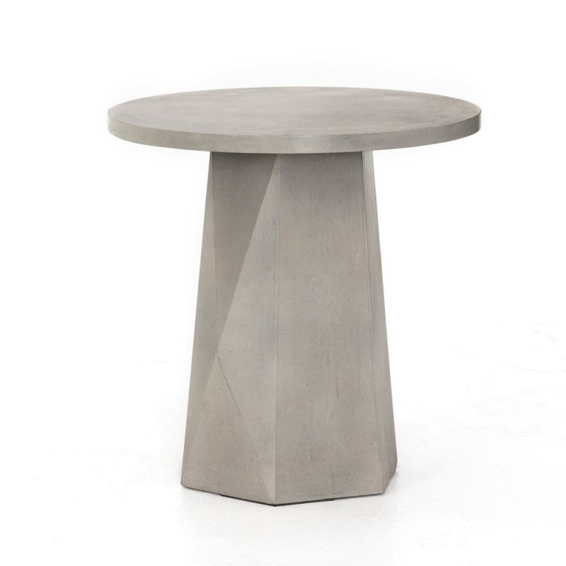 Four Hands - Bowman Outdoor End Table - Grey Concrete - VTHY-039