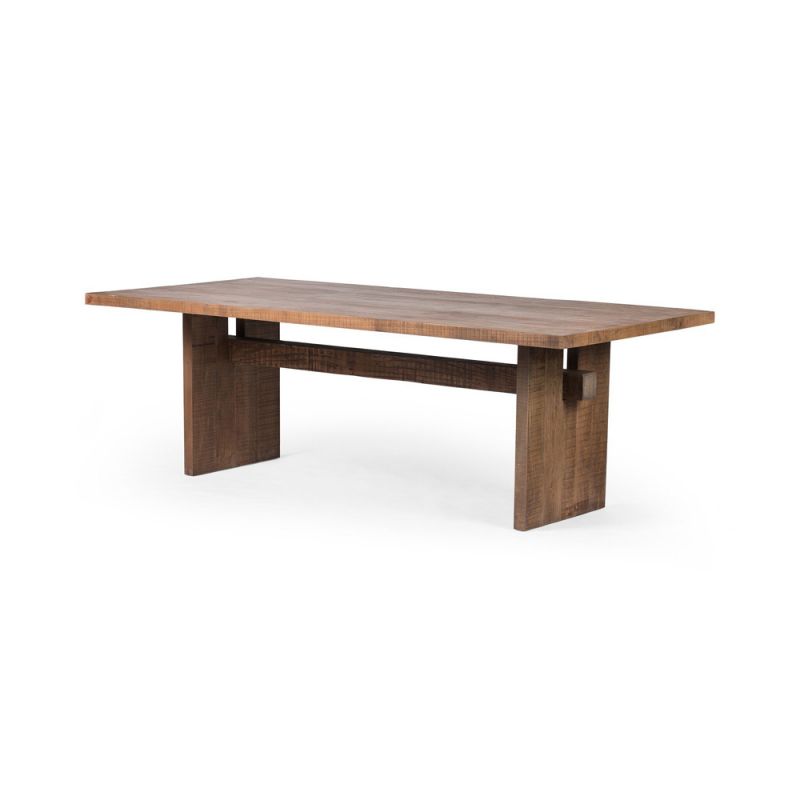 Four Hands - Brandy Dining Table - Rustic Weathered Elm - 236070-001