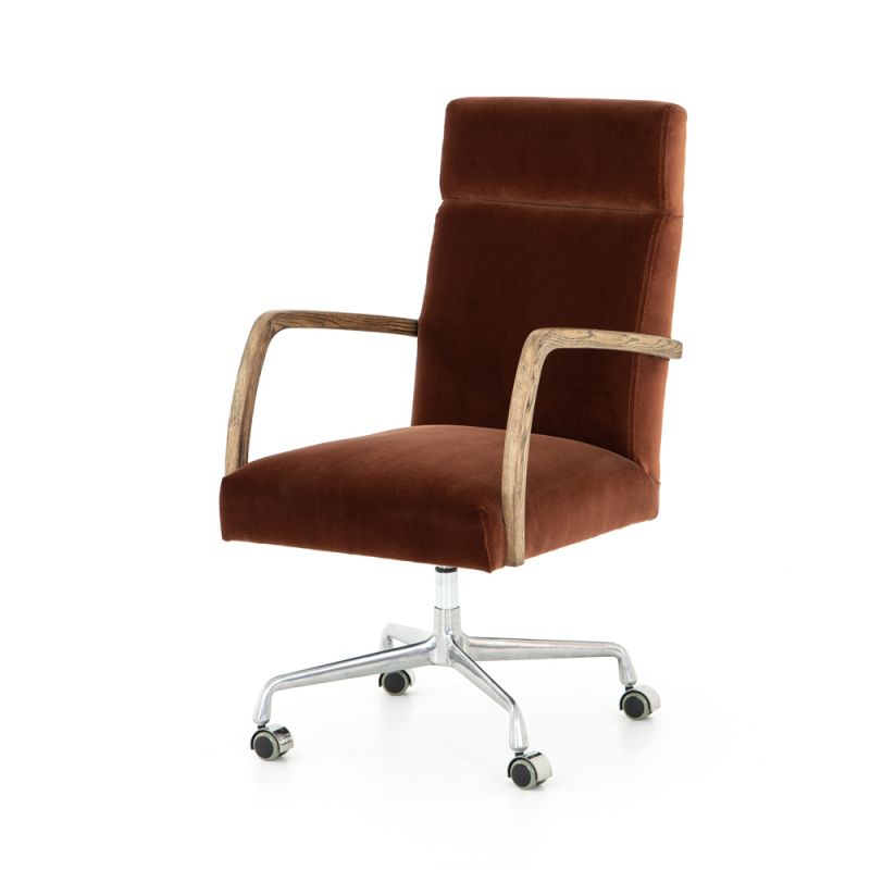 Four Hands - Bryson Desk Chair - Surrey Auburn - 105577-009