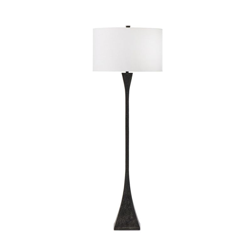 Four Hands - Camden - Tapered Forged Floor Lamp - Forged Black - 236828-001
