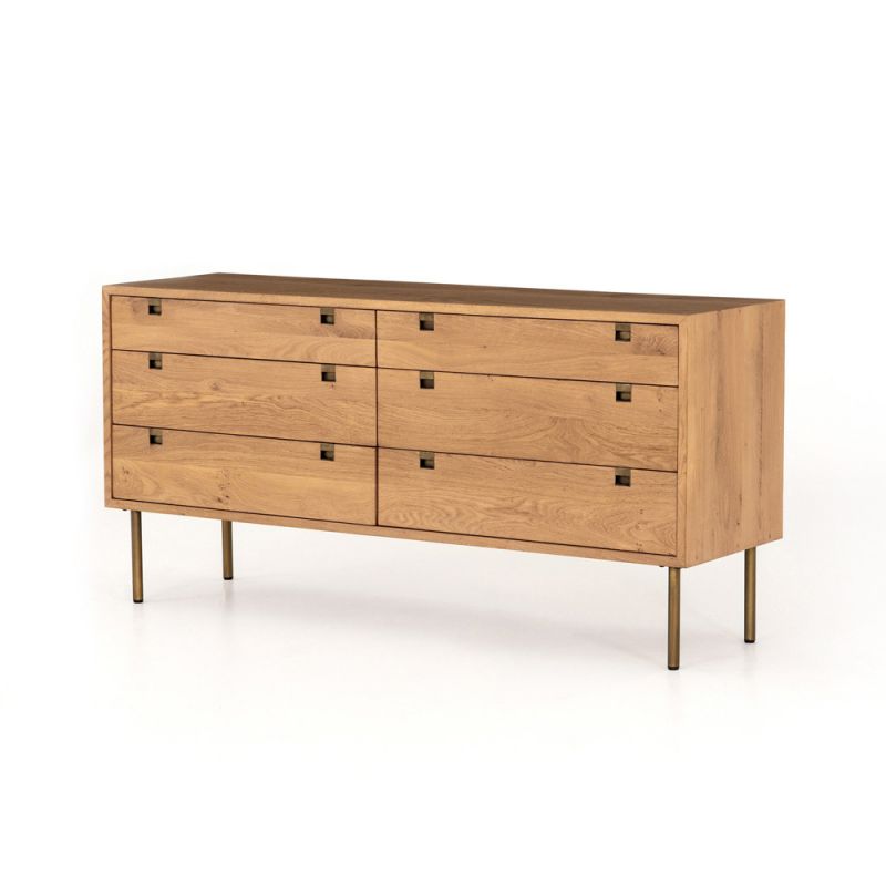 Four Hands - Carlisle 6 Drawer Dresser - Natural Oak - 101353-005