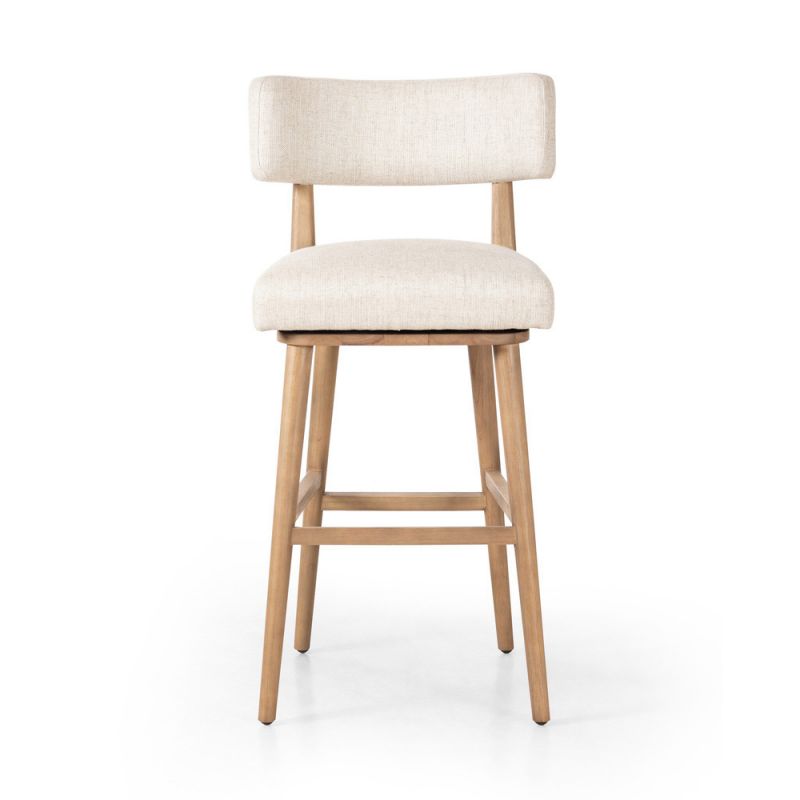 Four Hands - Caswell - Cardell Swivel Stool - Essence Natural - Bar - 238329-003