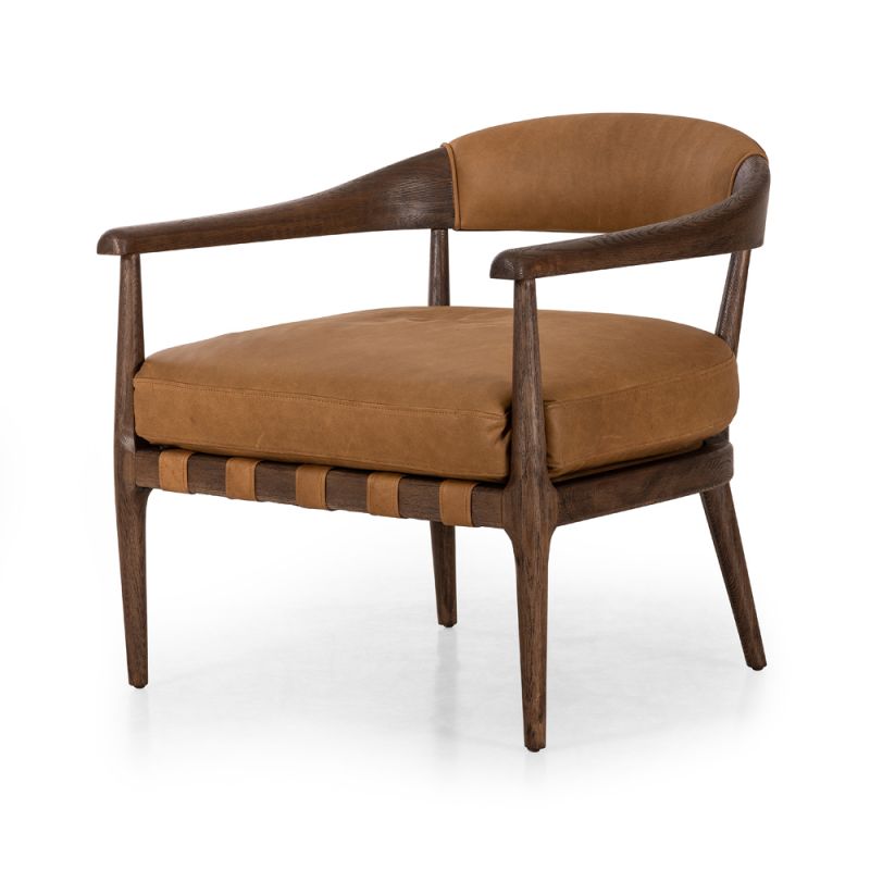 Four Hands - Caswell - Dane Chair-Eucapel Cognac - 238421-002
