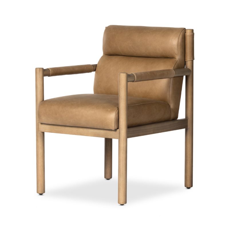 Four Hands - Caswell - Kiano Dining Armchair-Palermo Drift - 236328-002