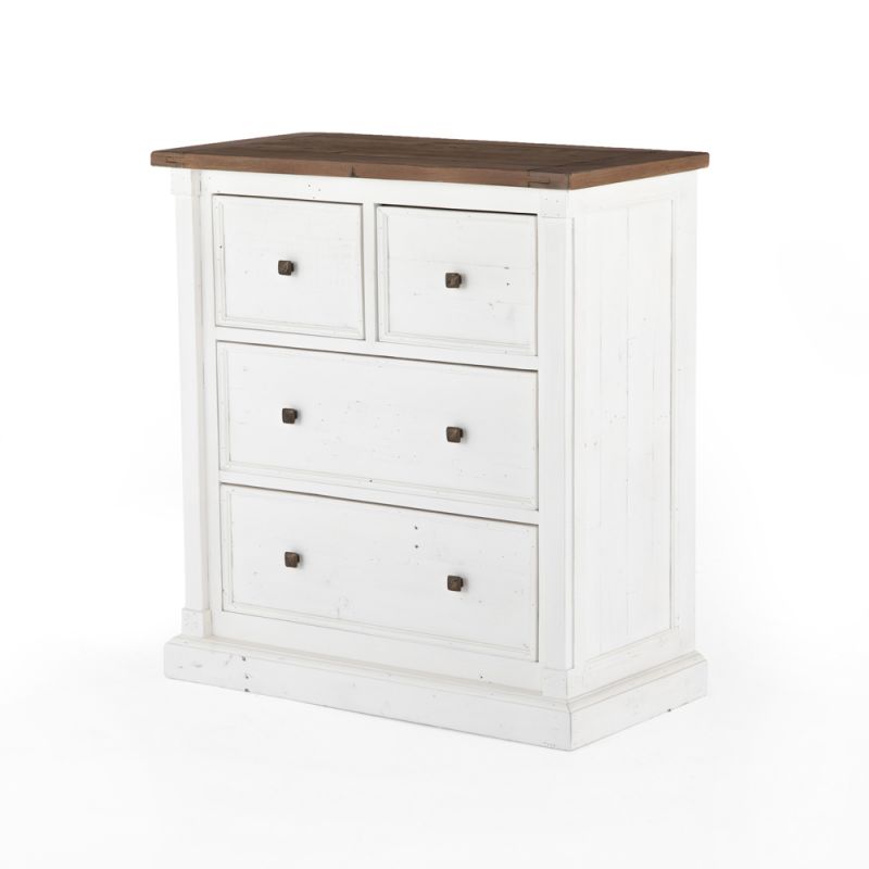 Four Hands - Cintra 4 Drawer Dresser - Limestone White - CT02 - VCIB-09-4237 - CLOSEOUT