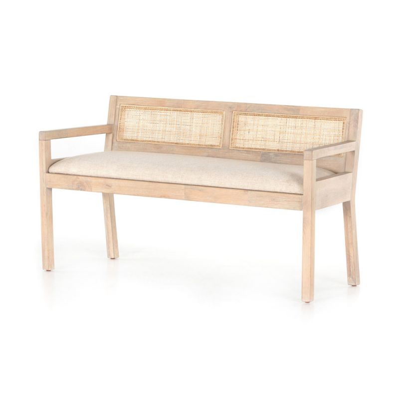 Four Hands - Clarita Accent Bench - Thames Cream - 226611-001