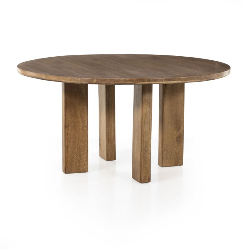 Four Hands - Cree Round Dining Table - Light Mango - 226109-001