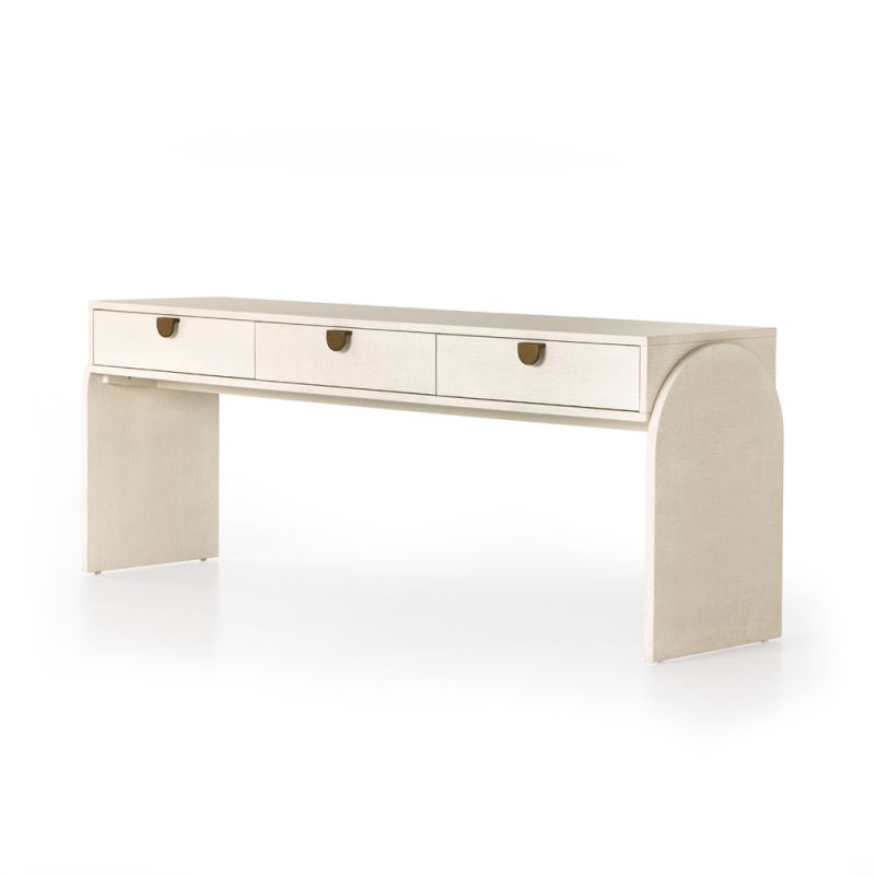 Four Hands - Cressida Console Table - Ivory Painted Ln - 230379-001