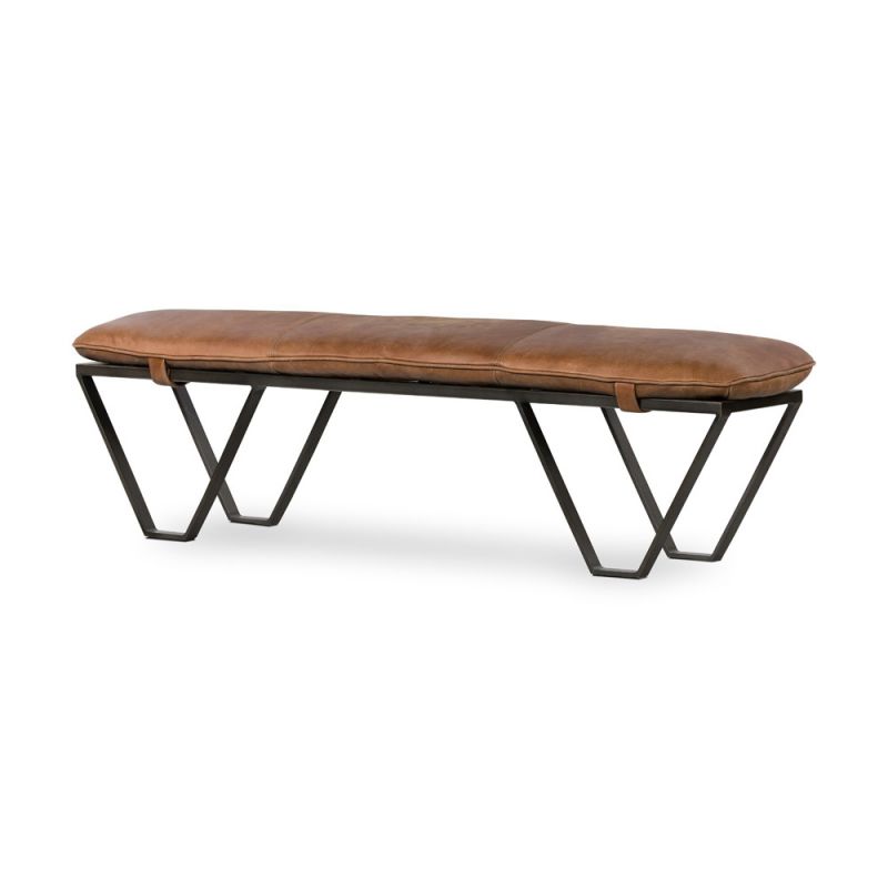 Four Hands - Darrow Bench - Palermo Cognac - 106189-009