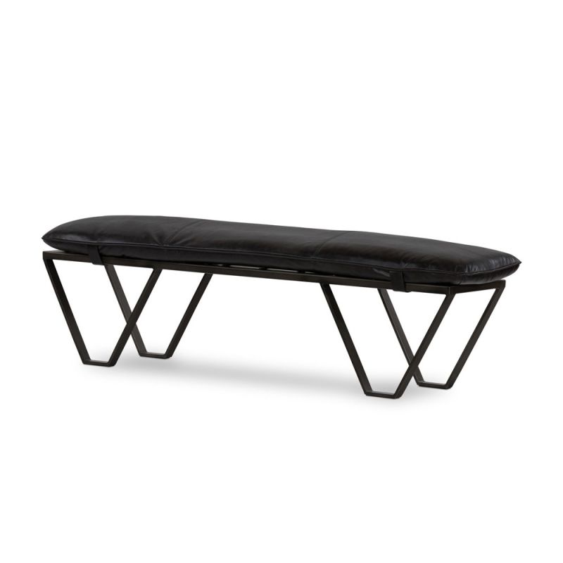 Four Hands - Darrow Bench - Sonoma Black - 106189-005