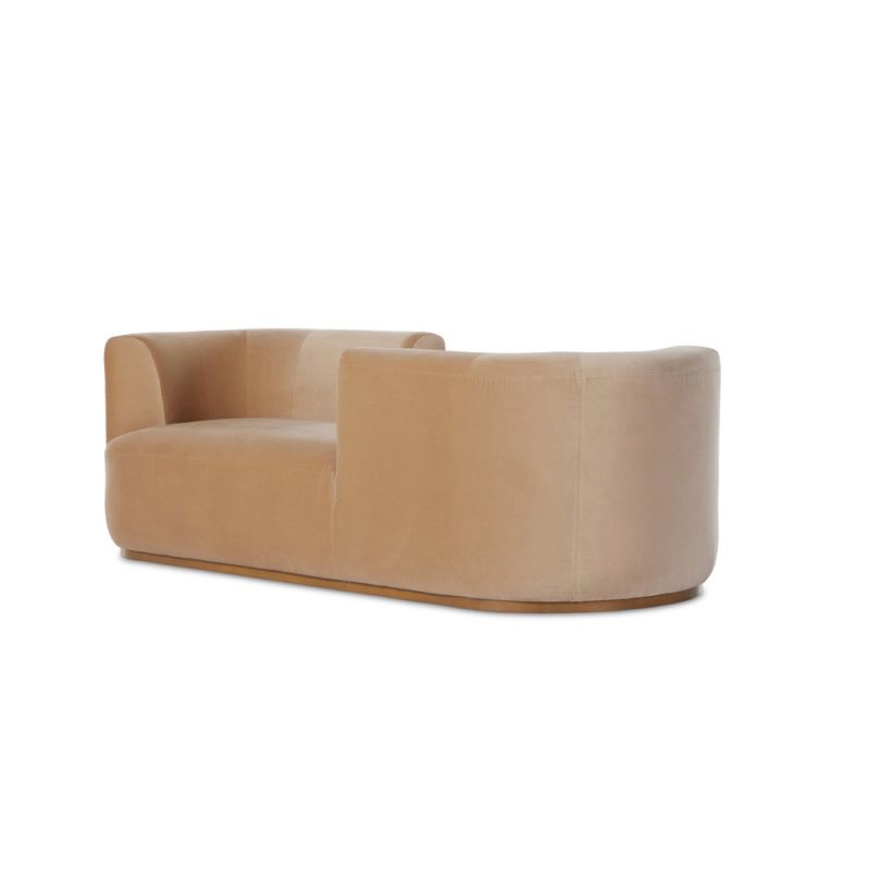 Four Hands - Deandra Tete A Tete Chaise - Surrey Camel - 226579-002