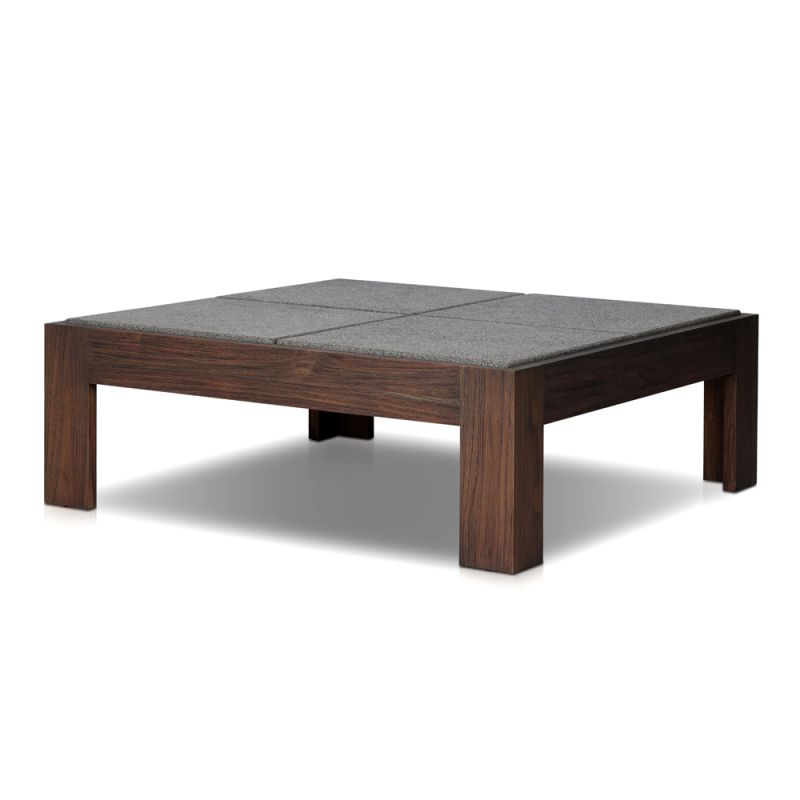 Four Hands - Duvall - Norte Outdoor Coffee Table-Saddle Brown - 237610-003