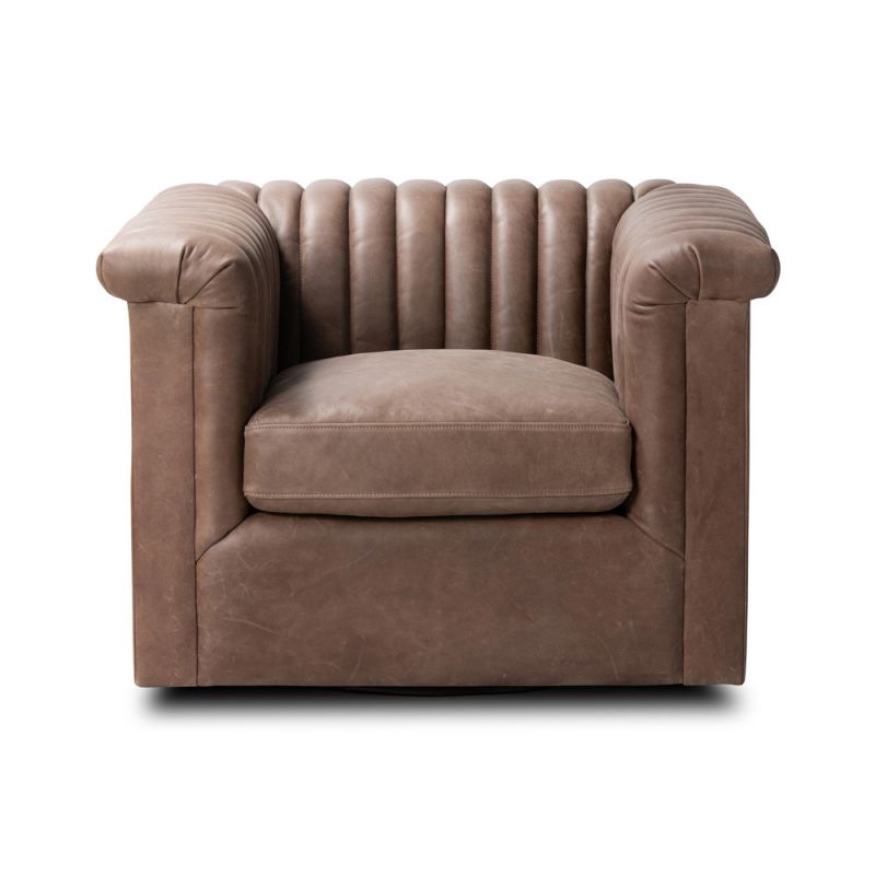 Four Hands - Easton - Watson Swivel Chair - Palermo Cigar - 228278-004