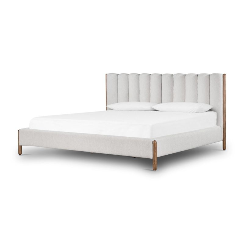 Four Hands - Emma King Bed - Knoll Sand - 227886-004