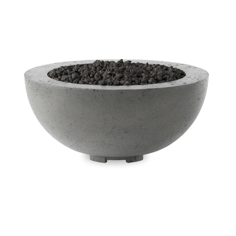 Four Hands - Falco - Bronson Outdoor Fire Table - Pewter Concrete - Natural Gas - 243856-001