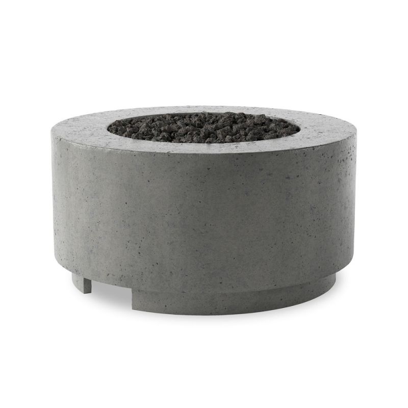 Four Hands - Falco - Damian Outdoor Fire Table - Pewter Concrete - Natural Gas - 243857-001