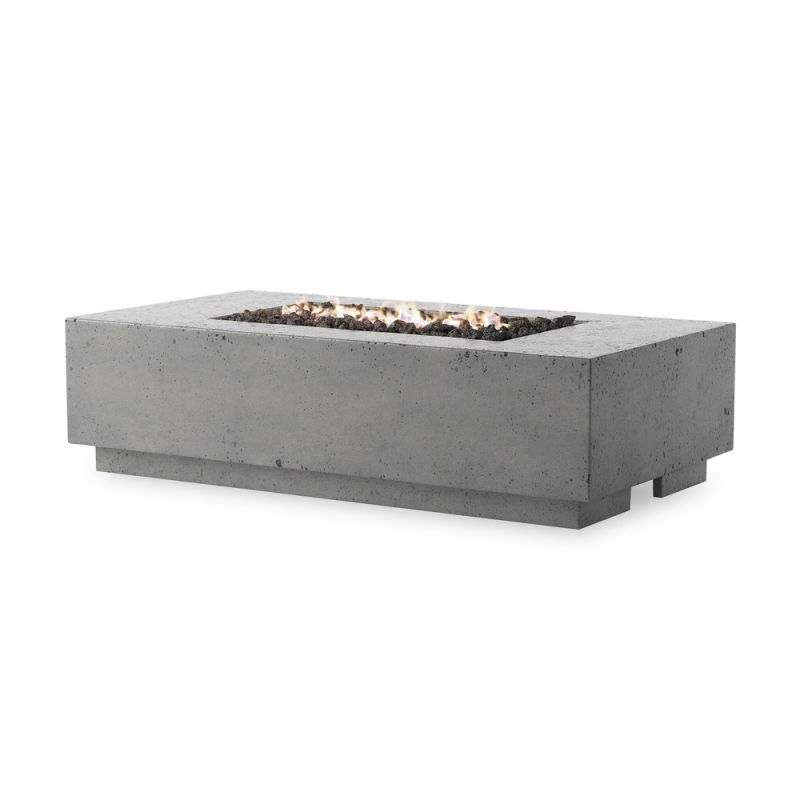 Four Hands - Falco - Kenton Outdoor Fire Table - Pewter Concrete - Natural Gas - 243859-001