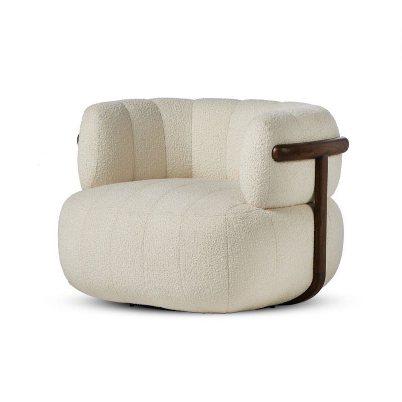 Four Hands - Farrow - Doss Swivel Chair - Altro Snow - 240673-001