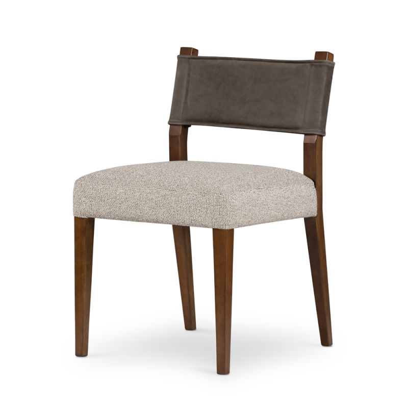 Four Hands - Ferris Dining Chair - Nubuck Charcoal - 104374-013