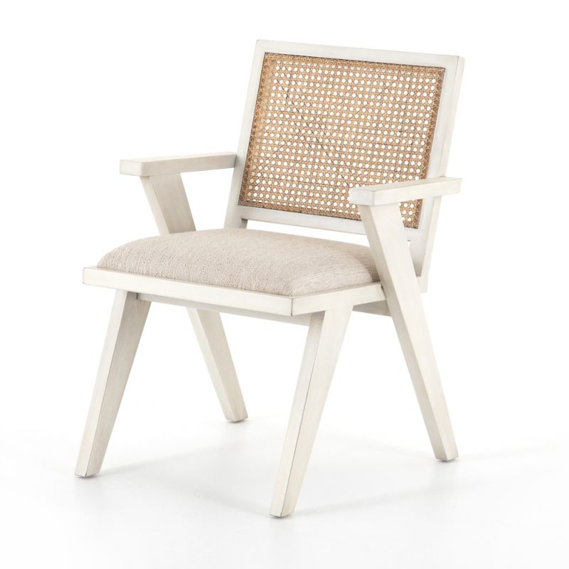 Four Hands - Flora Dining Chair - Distressed Cream - 109275-001