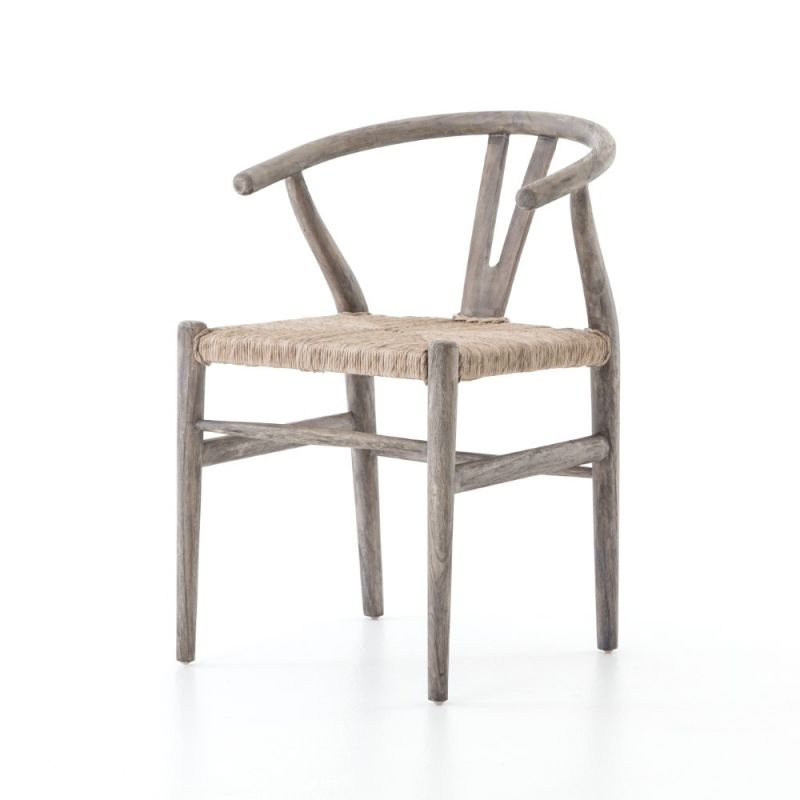 Four Hands - Muestra Dining Chair - Weathered Grey - JLAN-168A