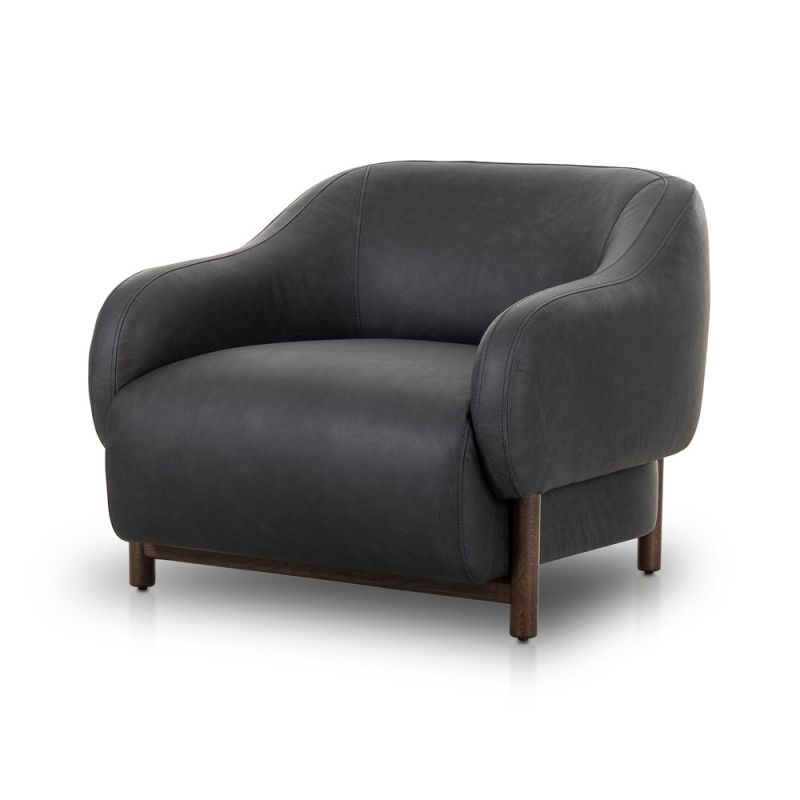 Four Hands - Grayson - Audrey Chair - Eucapel Black - 241214-002