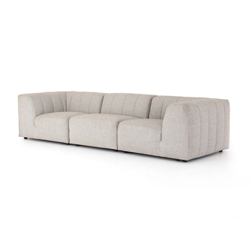 Four Hands - Gwen Outdoor 3-Piece Sectional Sofa - Faye Ash - 223215-001