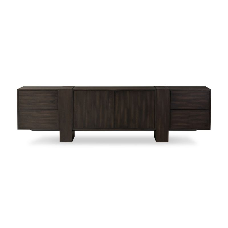 Four Hands - Haiden - Fisher Media Console - Smoked Black Veneer - 239728-002