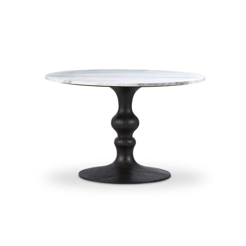 Four Hands - Harmon - Kestrel Round Dining Table - White Statuario Marble - 235915-004
