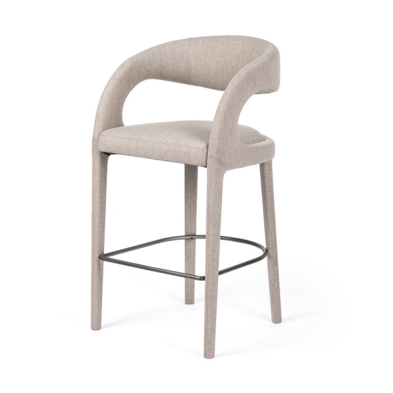 Four Hands - Hawkins Bar Stool - Savile Flannel - 230067-009