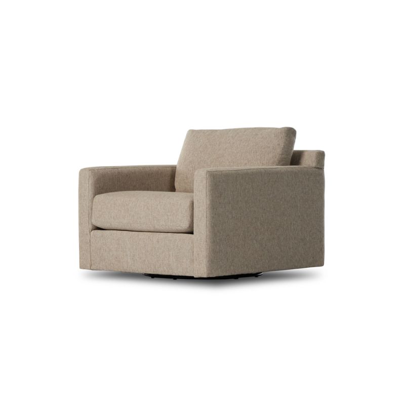 Four Hands - Helm - Hampton Swivel Chair-Delta Sand - 237988-001