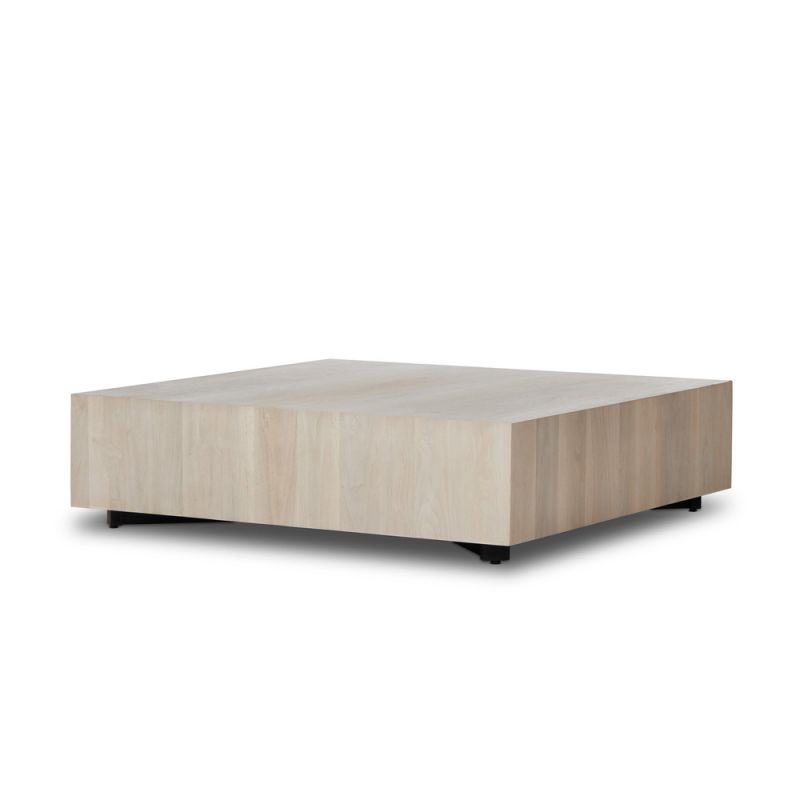 Four Hands - Hudson Large Square Coffee Table - Ashen Walnut - 237678-003