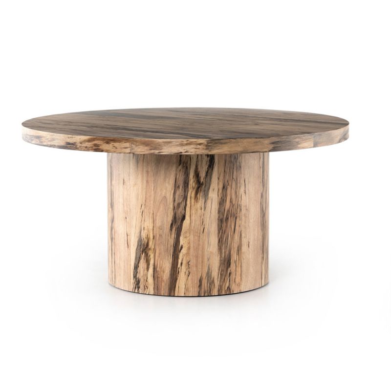 Four Hands - Hudson Round Dining Table - Spalted Primavera - 224372-006