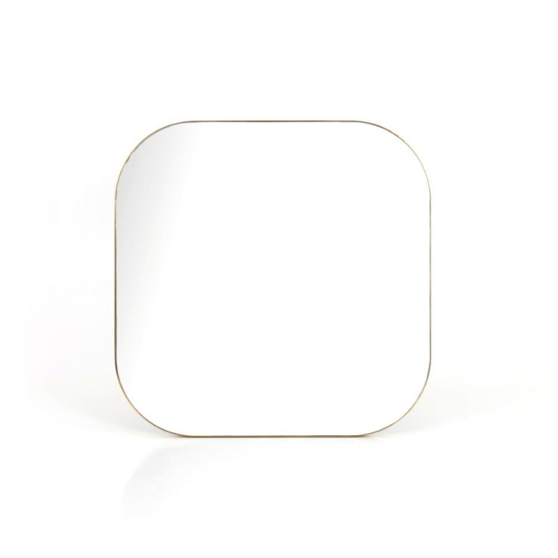 Four Hands - Bellvue Square Mirror - Polished Brass - CIMP-195