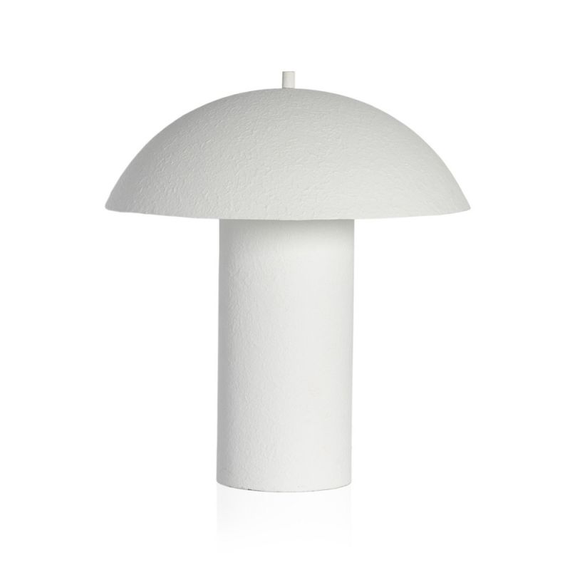 Four Hands - Hutton - Santorini Table Lamp - Matte White Plaster - 232792-001