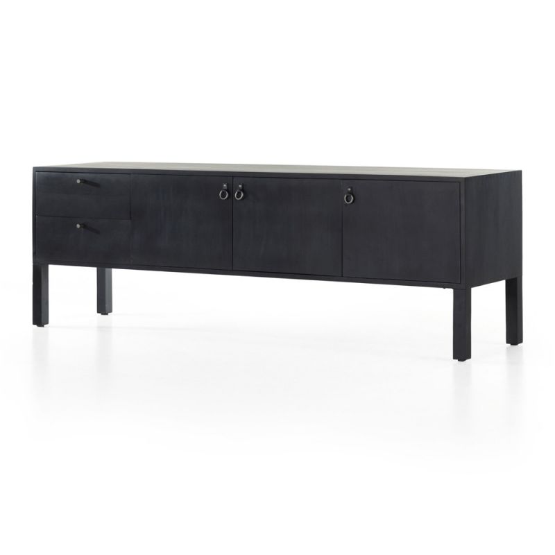 Four Hands - Isador Media Console - Black Wash Poplar - 223975-002