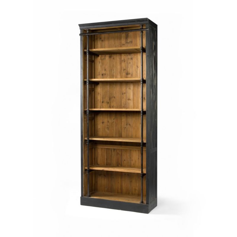 Four Hands - Ivy Bookcase -Matte Black - CIRD-85-H4E2-2