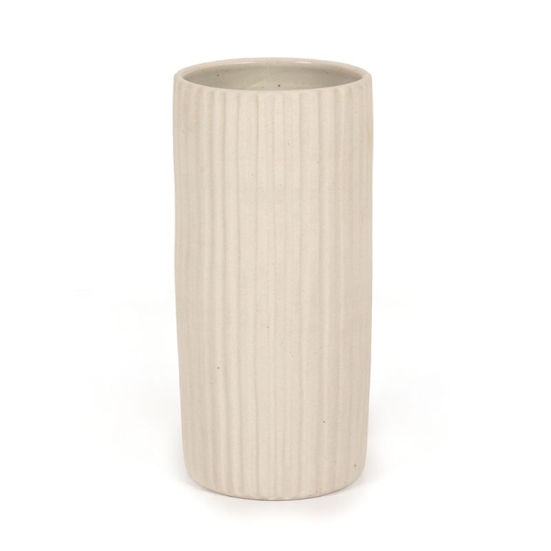 Four Hands - Julio Tall Vase - Cream Matte Ceramic - 231141-001