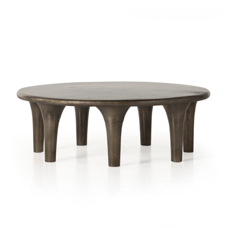 Four Hands - Kelden Coffee Table - Aged Bronze - 233025-001