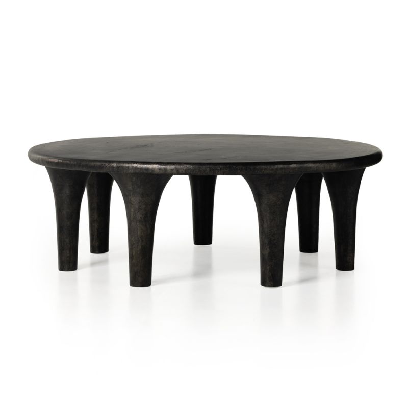 Four Hands - Kelden Coffee Table - Raw Black - 233025-002