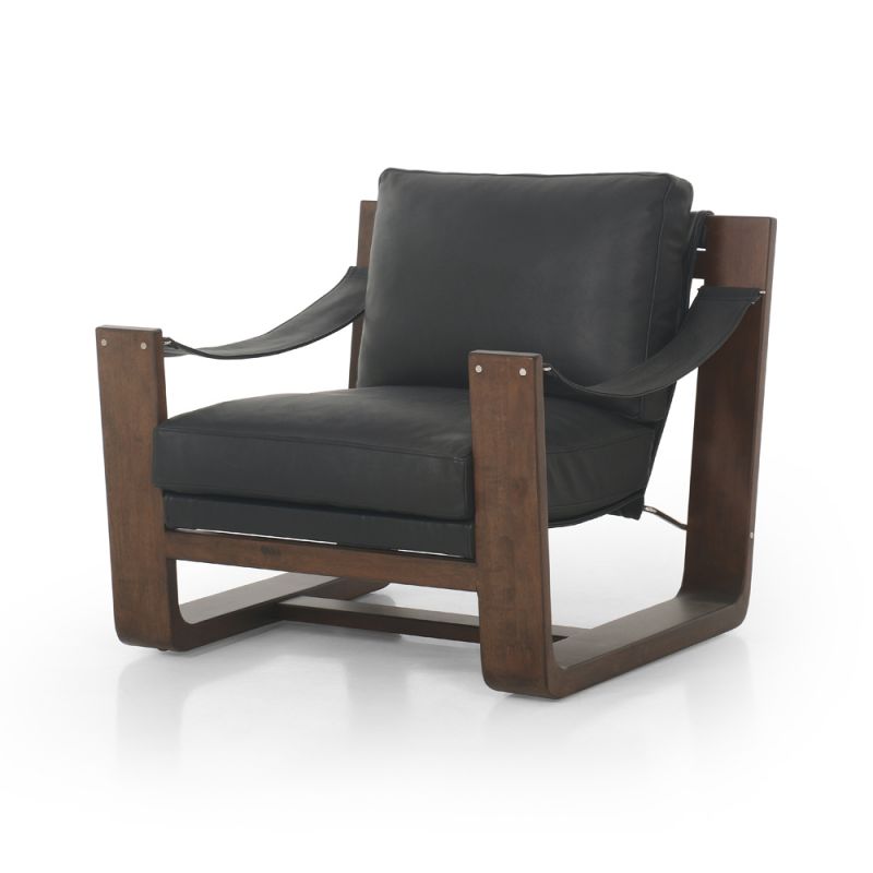 Four Hands - Kensington - Cesar Chair-Carson Black - 235209-003