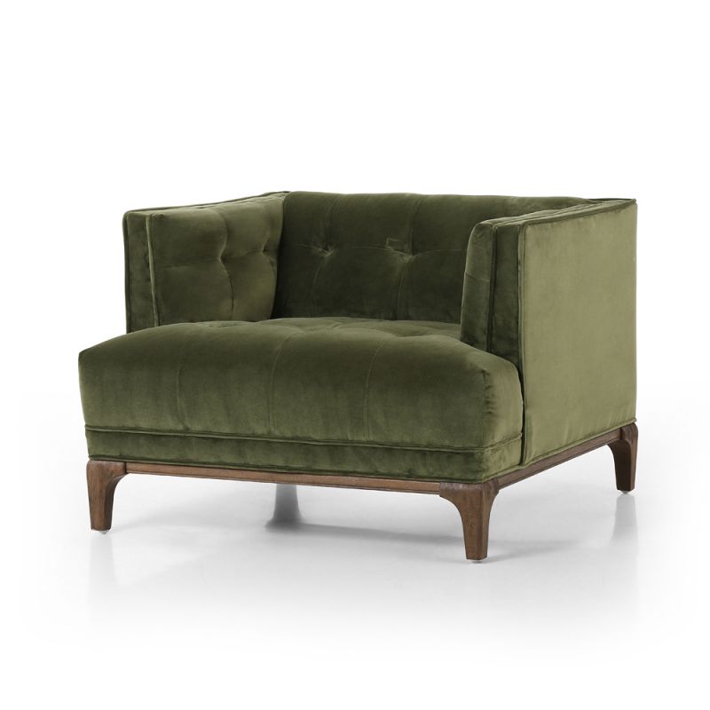 Four Hands - Kensington - Dylan Chair-Sapphire Olive - CKEN-52C-557