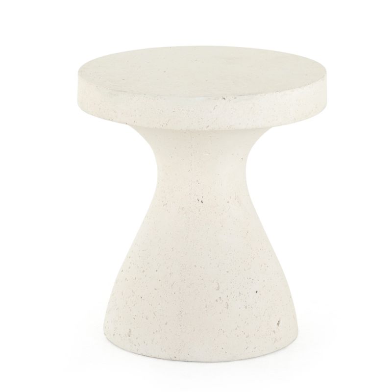 Four Hands - Koda Outdoor End Table - Textured White - 224359-001