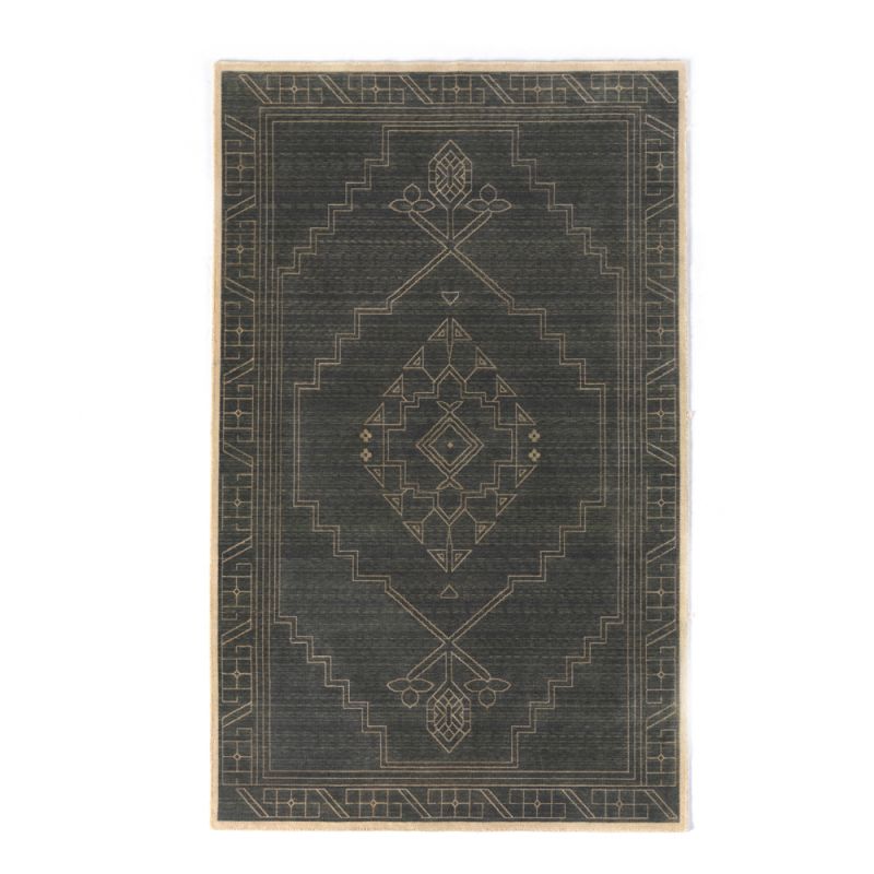 Four Hands - Lamont - Taspinar Rug-Charcoal Taspinar-5'x8' - 230962-006