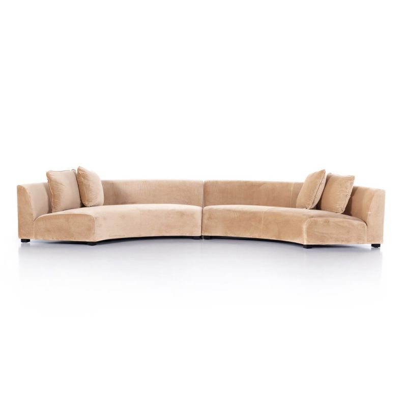 Four Hands - Liam Sectional - Surrey Camel - 105763-007