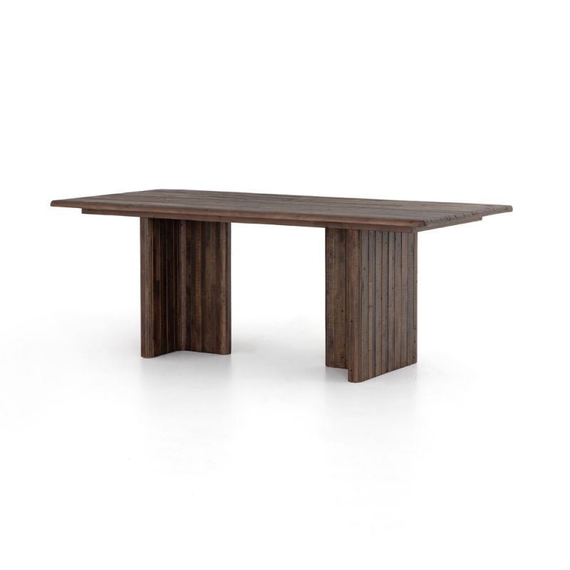 Four Hands - Lineo Dining Table - Rustic Saddle Tan - VLND-03-64 - CLOSEOUT